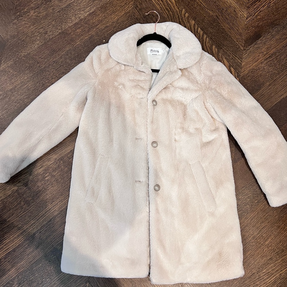 Cream fur coat (never worn)